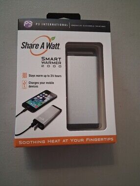 Smart Warmer 2000 Portable Charger & Hand Warmer - Silver